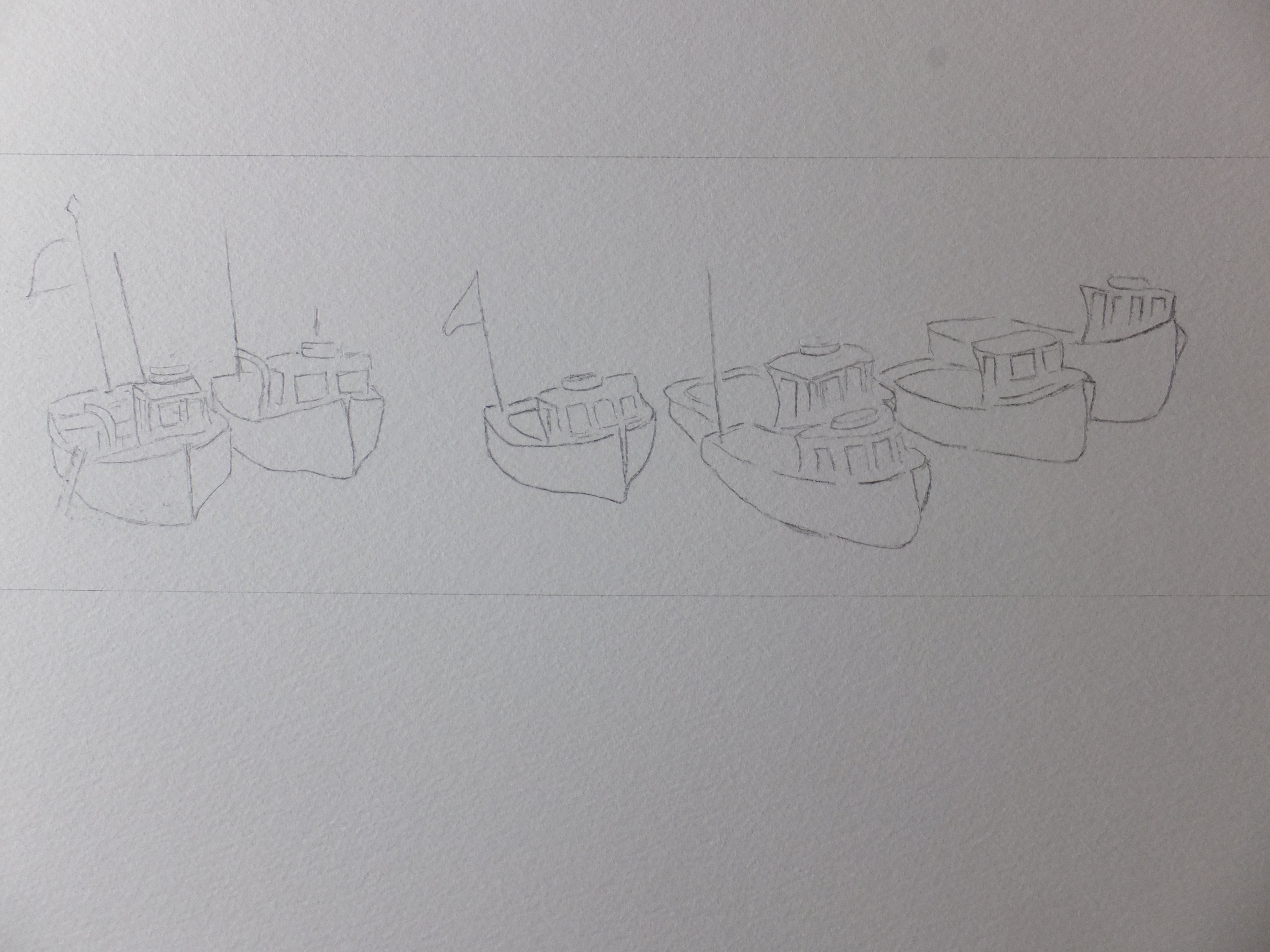 Boats at Beer Drawing
